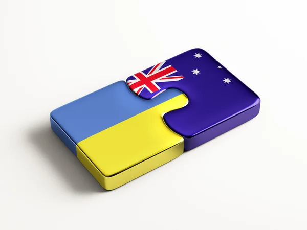 Ukraine Australie Puzzle Concept — Photo