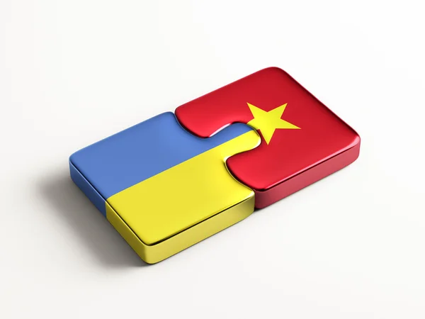 Wietnam Ukraina logiczne pojęcia — Zdjęcie stockowe