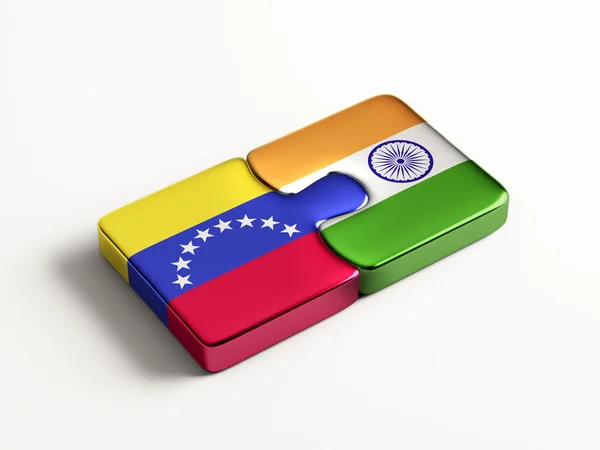 Koncepcja logiczne Indie Wenezuela — Zdjęcie stockowe