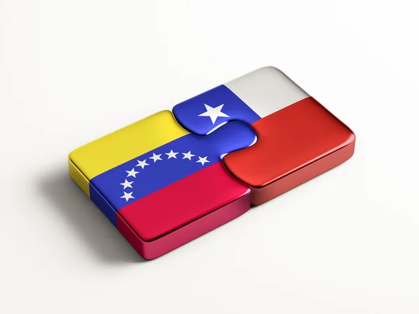Venezuela Chile  Puzzle Concept — Stock Photo, Image