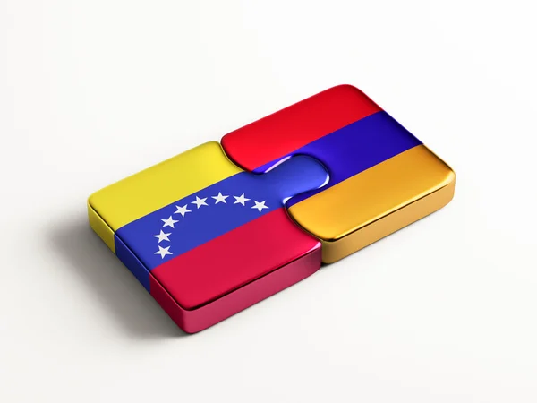 Venezuela Armenia Puzzle Concepto —  Fotos de Stock