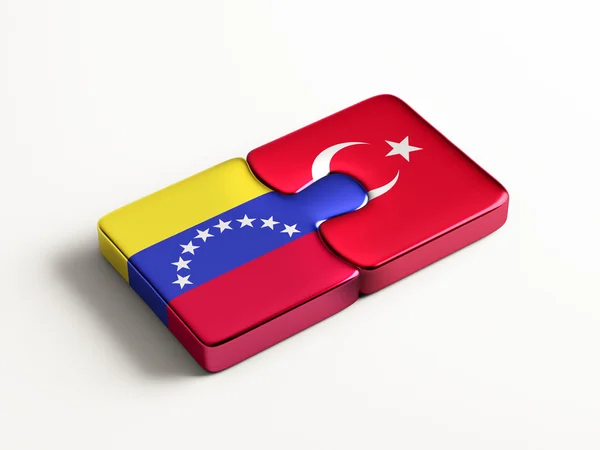 Venezuela Turquía Puzzle Concepto — Foto de Stock