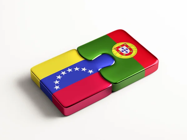 Португалия Venezuela Puzzle Concept — стоковое фото