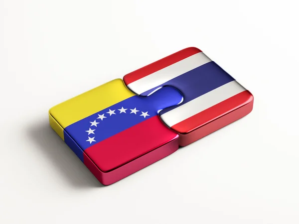 Tailandia Venezuela Puzzle Concepto — Foto de Stock