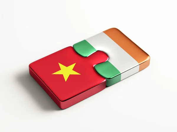 Vietnam Ierland puzzel Concept — Stockfoto