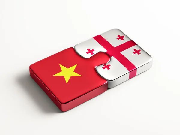 Vietnam Georgien Puzzle-Konzept — Stockfoto