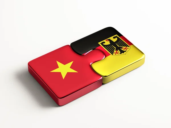 Vietnam Germania Puzzle Concept — Foto Stock