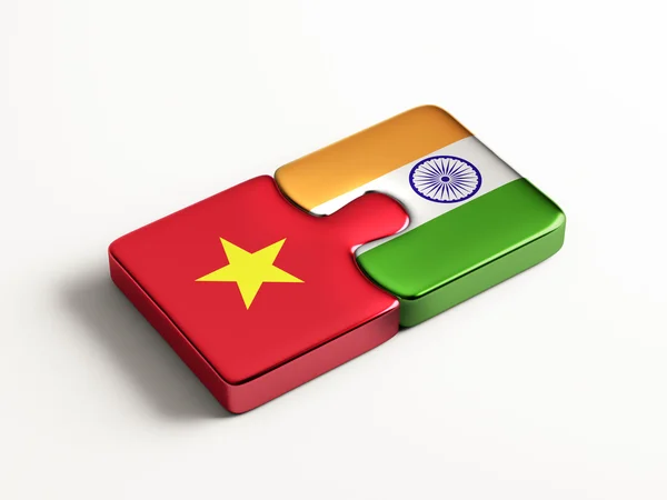 Vietnam India puzzel Concept — Stockfoto