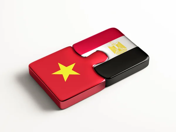 Vietnam Egitto Puzzle Concept — Foto Stock