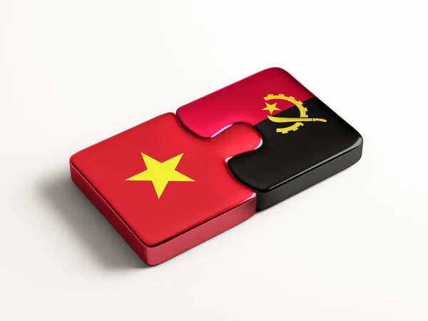 Concetto di Puzzle di Vietnam Angola — Foto Stock