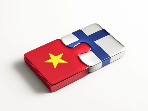 Vietnam Finland puzzel Concept — Stockfoto