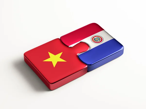 Paraguay Vietnam  Puzzle Concept — Stock Photo, Image