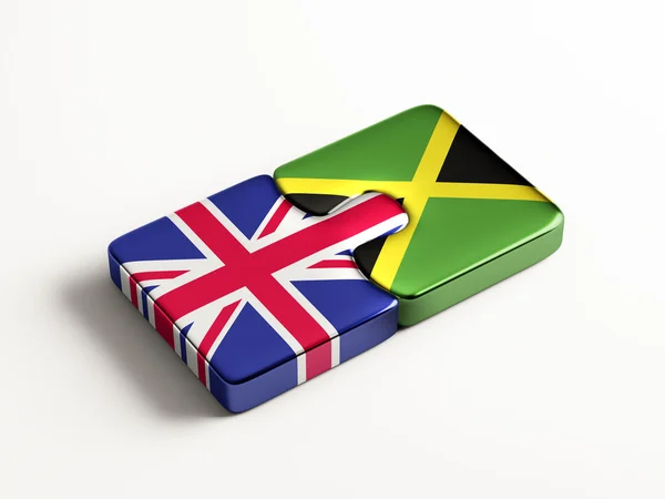 Reino Unido Jamaica Puzzle Concept — Fotografia de Stock
