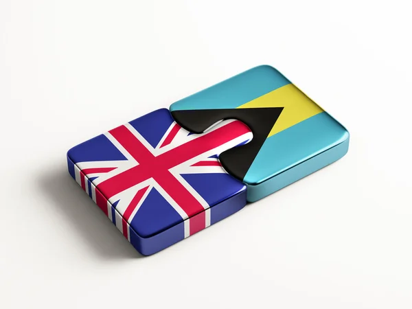 Verenigd Koninkrijk Bahama's puzzel Concept — Stockfoto