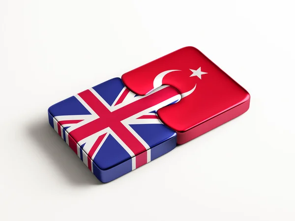 Verenigd Koninkrijk Turkije puzzel Concept — Stockfoto