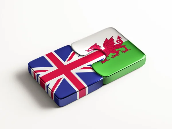 Gales Reino Unido Puzzle Concept — Foto de Stock