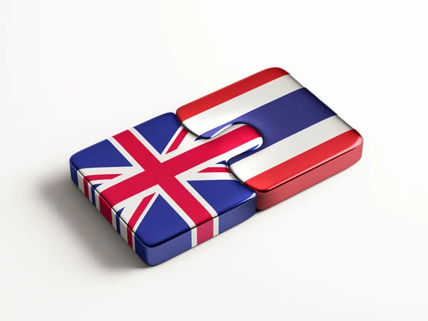 Thailand Verenigd Koninkrijk puzzel Concept — Stockfoto
