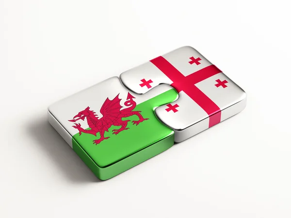 Galles Georgia Puzzle Concept — Foto Stock