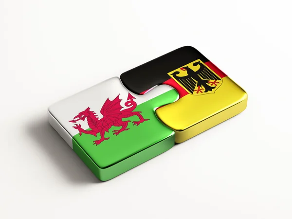 Galles Germania Puzzle Concept — Foto Stock