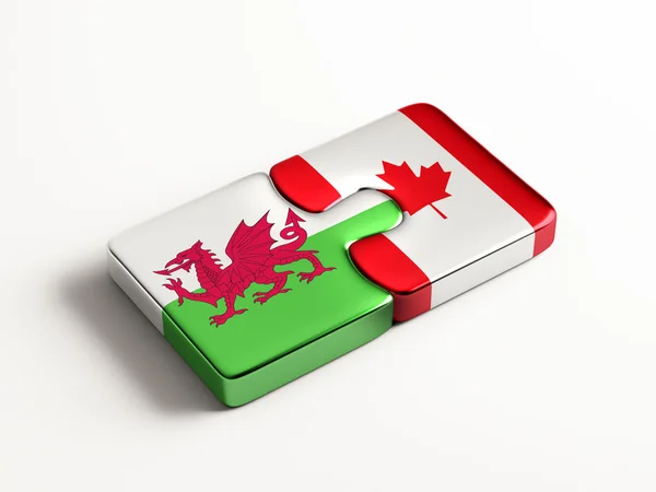 Galles Canada Puzzle Concept — Foto Stock