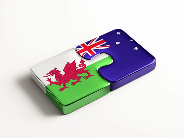 Wales Australia  Puzzle Concept — Stock Photo, Image