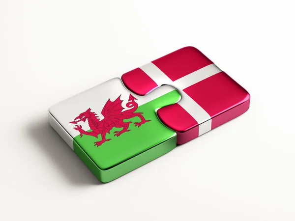 Gales Dinamarca Puzzle Concepto — Foto de Stock