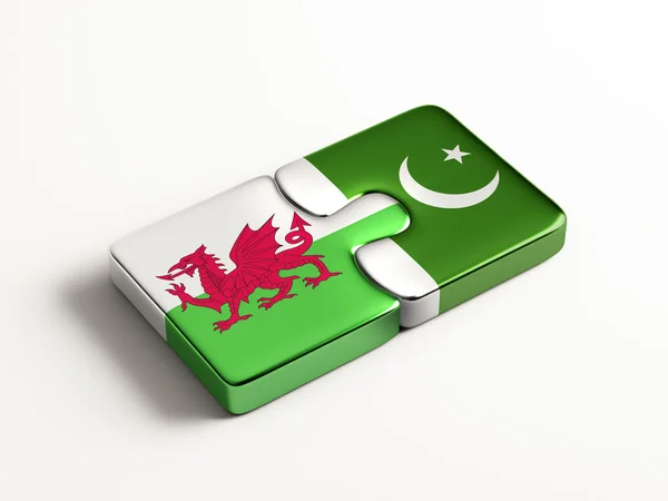 Paquistão Wales Puzzle Concept — Fotografia de Stock