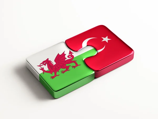 Wales Turkey  Puzzle Concept — Stock Photo, Image