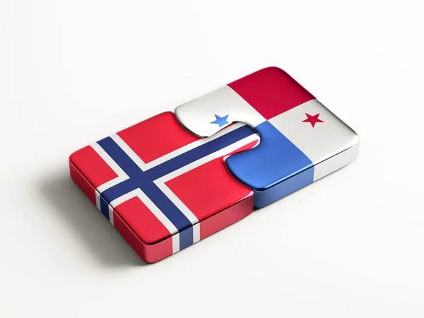 Panama Norway  Puzzle Concept — Stock Photo, Image