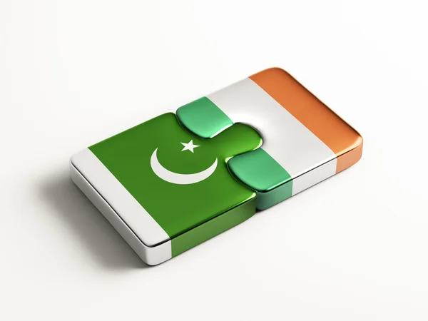 Pakistán Irlanda Puzzle Concepto —  Fotos de Stock