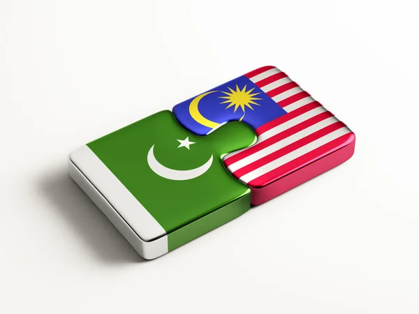パキスタン マレーシア パズル コンセプト — ストック写真