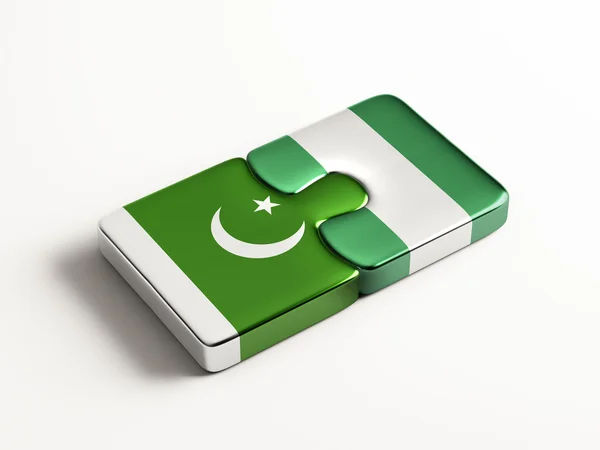 Pakistan Nigeria Puzzle-Konzept — Stockfoto