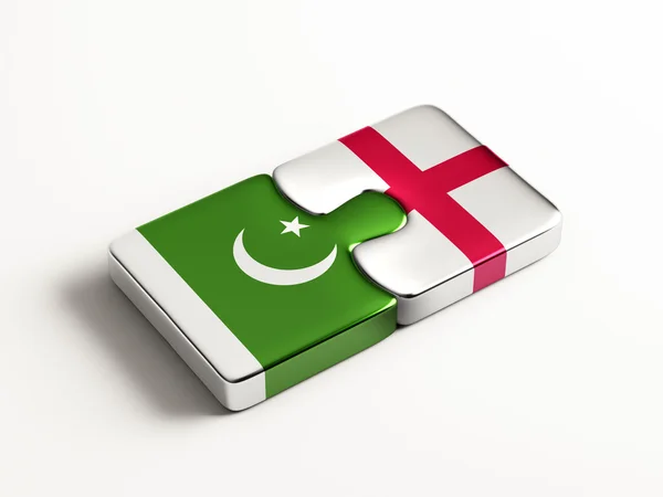 Pakistán Inglaterra Puzzle Concepto —  Fotos de Stock