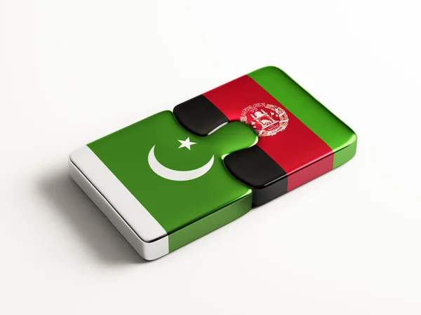 Afghanistan Pakistan Puzzle-Konzept — Stockfoto