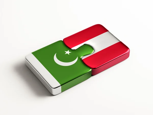 Pakistan Österreich Puzzle-Konzept — Stockfoto