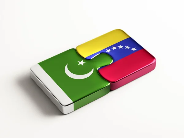 Pakistán Venezuela Puzzle Concepto —  Fotos de Stock