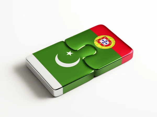 Portugalsko Pákistánu logická koncepce — Stock fotografie