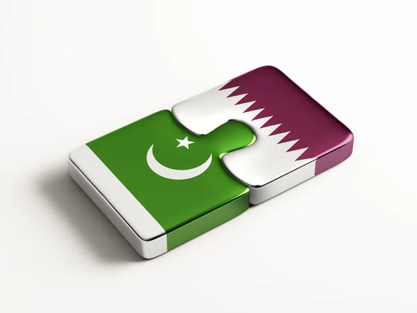 Qatar Pakistan Puzzle-Konzept — Stockfoto