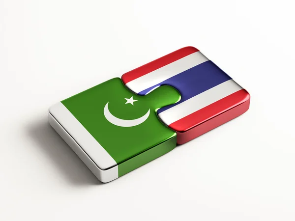 Thailand Pakistan Puzzle-Konzept — Stockfoto