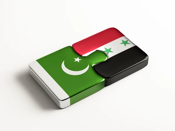 Syrien Pakistan puslespil koncept - Stock-foto