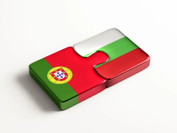 Portogallo Bulgaria Puzzle Concept — Foto Stock