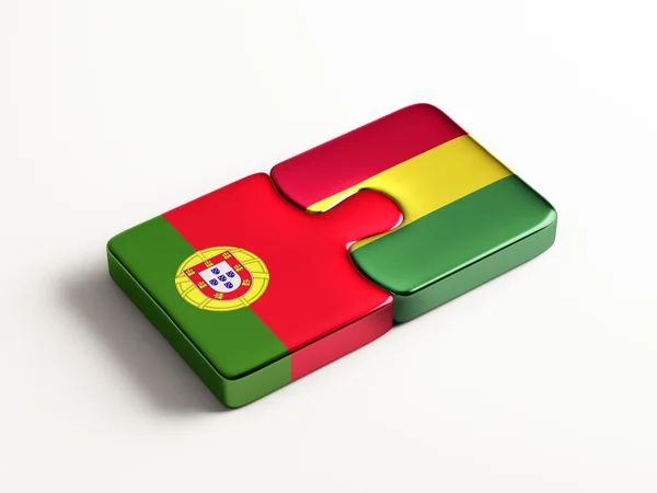 Portugal Bolívia Puzzle Concept — Fotografia de Stock