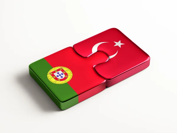 Portugal Turquía Puzzle Concepto —  Fotos de Stock