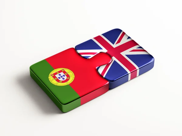 Portugal Reino Unido Puzzle Concepto —  Fotos de Stock