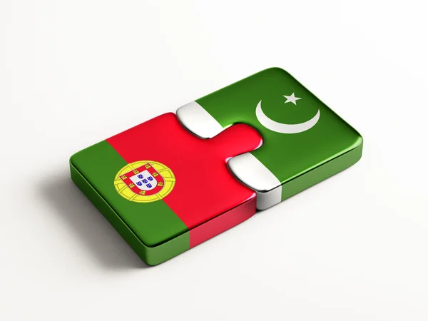 Portugal Pakistán Puzzle Concepto —  Fotos de Stock