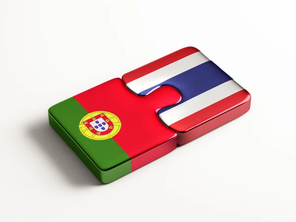 Tailandia Portugal Puzzle Concepto —  Fotos de Stock