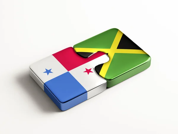 Panama Jamaica puzzel Concept — Stockfoto