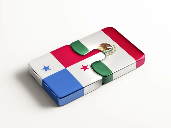 Panama Mexique Puzzle Concept — Photo