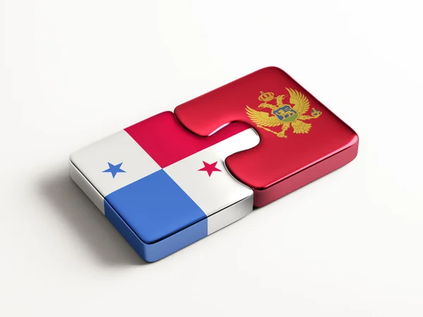 Panama Monténégro Puzzle Concept — Photo