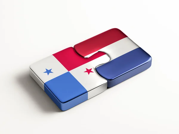 Conceito de quebra-cabeça do Panamá Holanda — Fotografia de Stock
